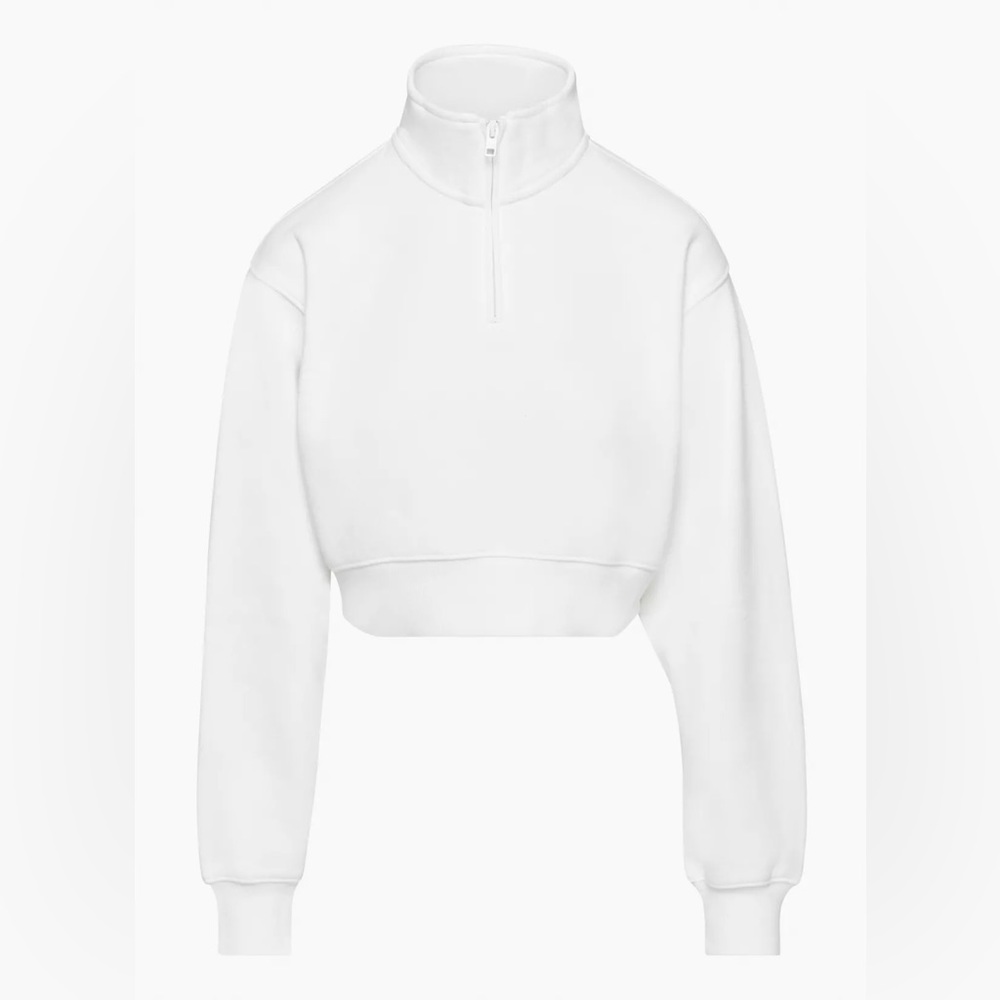 Aritzia Tna Cozy Fleece Perfect 1/4 Zip Sweatshirt